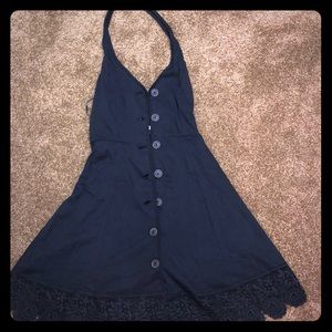 Black flare out dress